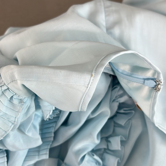 Rachel Parcell Ruffle Sleeve Dress Size XS Spring Baby Light Blue - Picture 16 of 16
